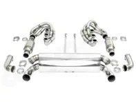 CARGRAPHIC GT Sport Exhaust System Backdate 740mm, With ID42 GT Manifold Set, Without Heating. Porsche 964 Carrera 2/4/RS - 96411104504, 96411104605, 96411104502, 96421103905, 96421103932, 96421104004