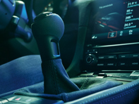 PDK Gear Selector lever, Leather, in Black. Porsche 982 Cayman GT4 RS - 982713120A, 982713120A8YR