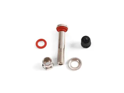 Vástago de válvula de metal de 45 mm solo para ruedas de radios huecos M408