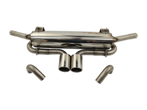 DAMAGED Exhaust Muffler / Silencer Sports System DesignTek for Porsche Boxster 986 - 99611112106, 99611112107, 99611114105, 99611114111, 99611114202, 99611114211, 99611115101, 99611115202