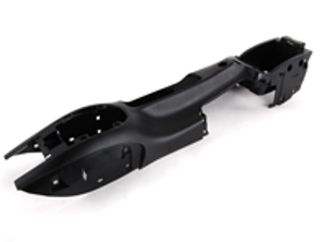 Copertura della consolle centrale in plastica, nera. Porsche 986 Boxster - 99655290200B12, 99655212501B12