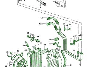 Radiator oliekoeler kit. Porsche 911 1984-89 - 93020704602, 93020711305, 93020704503, 93020711106, 93020705304, 93011019400, 93020723902, 90015100802, 90091002202, 91120730200, 91120730300, 91155914500, 91155914501, 90015100703, 90018703202, 99951108402, 90037803001, 93020736100, 99992000501, 99959142940, 93020735300, 93020731915, 93020712100, 90002500703, 93020792700, 93020792100, 99951116202, 93020726501, 93060611800, 90012300730, 91162412101, PCG62410400, 99945000602, 99950722902, 90007536302, 99965238100, N0120064