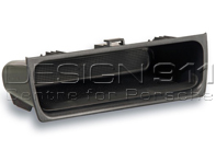 Tablette pour console centrale avant en noir satiné. Porsche 986 Boxster / 996 - 9965522430101C