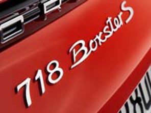 '718 Boxster S' achterembleem voor Porsche 718 (982) Boxster - 98204480081G2X