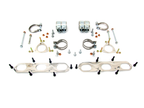 包含钛合金卡箍的完整排气系统安装套件。适用于保时捷 (911) 996 C2 / C4 / C4S - 9990750710A, 99611110755, 99611111350, 99908405202, 90007428702, 99951108700, 90037803301, 90037802209, 90003110501, 90037818809, 90037818709, 99711152000