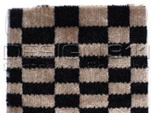 Stof Porsche Classic PASCHA ZWART / BEIGE - P9111222