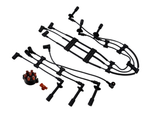 Ignition Kit HT Leads, Rotor, Distributor Cap Porsche 911 3.2L 1985-89 - 91160201103, 91160201203, 91160201120, 93060290202, 93060291900