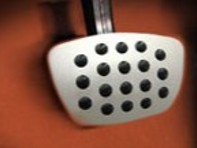 Rennline Aluminium Brake pedal. Rubber Grip. UNIVERSAL - P60