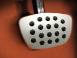 Rennline Aluminium Brake pedal. Rubber Grip. UNIVERSAL - P60