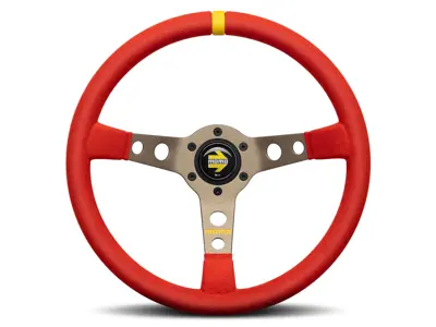 Volante Momo MOD.07 Red edition - microfibra rossa italiana
