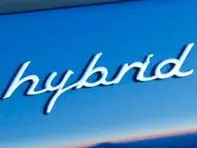 'HYBRID' - Badge arrière chromé pour Porsche 970 Panamera - 97055926500