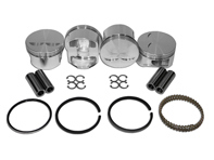 Jeu de pistons, forgé JE 2.0, axe de 24 mm. Porsche 914/VW Type 4 - VW9800T4PJE