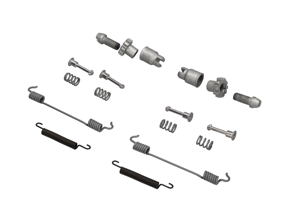 Kit ressorts pour mâchoires de frein à main. Porsche 9YA Cayenne - 99335207100, 298609723, 99735272101, 298609717, 97035272300, 298609715, PAB60958300, 958609279