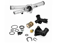 Upgraded Engine Coolant Thermostat Kit. Porsche 958 Cayenne 3.6ltr - 95810606000, 99760641000, 95810613100, 95810612602, 95510613200