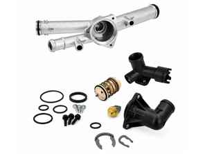 Upgraded Engine Coolant Thermostat Kit. Porsche 958 Cayenne 3.6ltr - 95810606000, 99760641000, 95810613100, 95810612602, 95510613200