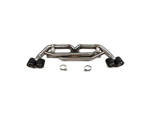 Fabspeed Valved Center Muffler Bypass X-Pipe. Porsche 991.2 Carrera (Non-PSE Only) - 99104420030, 992251052F - FS.POR.9912.VLVC, FS.POR.9912.VLVP, FS.POR.9912.VLVB, FS.POR.9912.VLVBR