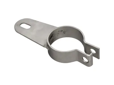 Exhaust clamp with bracket stainless steel 43mm. Porsche 356B / 356C - 61611102500 - PRS121