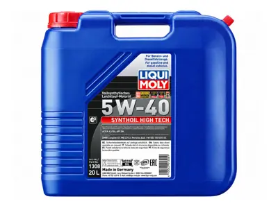 Aceite de motor totalmente sintético LIQUI MOLY Synthoil High Tech 5W-40, 20 litros. - 1308