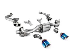 Sistema di scarico sportivo Milltek con bypass GPF/OPF, terminali GT-115 in titanio bruciato/blu. Porsche 718 Boxster/Cayman 2020>> - 982251053E, 982251053K, 982251053F, 982251053H, 982251053D, 982251053G, 982254351B, 982254351L, 982254351AA, 982254351P, 982254351R, 982254350B, 982254350L, 982254350AA, 982254350P, 982254350R - SSXPO187