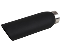 Exhaust tail pipe, powder coated, matt black. Porsche 944 / 924 - 1620706000 - 1620705900