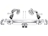 CARGRAPHIC GT Sportauspuffanlage mit ID42 GT Krümmer, ohne Heizung, GT3-Optik. Passend für Porsche 964 Carrera 2/4/RS - 96411104504, 96411104605, 96411104502, 96421103905, 96421103932, 96421104004