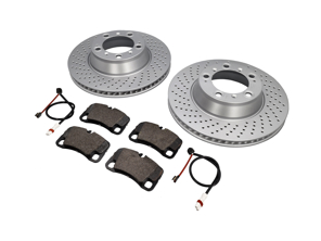 REAR Brake Pads and Brake Disc Package Porsche 997 3.6L C2 - 99635240501, 99635240502, 99635240601, 99635240602
