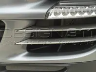 Front bumper side slat set (2-piece). Porsche 997.2 Turbo - 997505763509B1, 997505764509B1