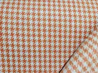 Pepita Porsche Houndstooth classic stof, Zwart/Wit