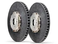Carbon ceramic upgrade front brake disc set. Porsche Cayman GT4 / 991.2 - 9GT615301D, 9GT615302D, 98135140580, 98135140680, 9P1615301A, 9P1615302A, 9P1615301, 9P1615302 - ST-K-1035