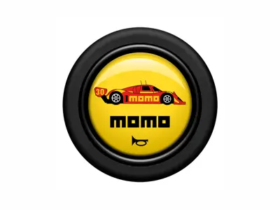 MOMO Standard Horn Button 1 Contact - Passion 1993 - Yellow - M22135311115