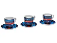 Porsche Espresso Cups, Set of 3 - Limited Edition - MARTINI RACING Collection - WAP0509270J
