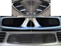 前保险杠散热器和侧通风口金属丝网套件保时捷 718 S