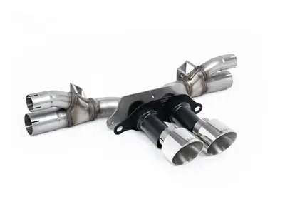 Milltek Sports Rear Silencer Bypass, GT-100 Polished Trims. Porsche 991.2 GT3 / GT3 RS 2018-20 - 99711102792, 99711102799, 99711102790 - SSXPO195