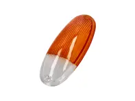 Indicator lens, front, Amber / Clear. Porsche 914 - 91463193710/1, 91463193710 - P14914, 1695451400