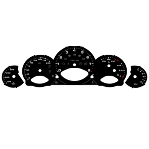 Juego de carátulas del instrumento, manual - MPH. Porsche 997.2 - 9764121004 - F9764121004MPS
