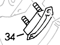 Rear transmission mount. Porsche 356 - 35620515