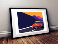 黑色边框保时捷 934 Turbo RSR Jagermeister 海报