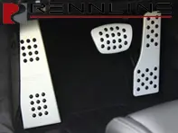Rennline aluminium 3-delige pedaalset rubberen grip. Porsche 981 / 718 / 991 / 991.2PDK - P7162101, P71.62.101