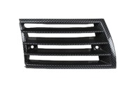 Hoorngrille, kunststof koolstofvezellook. Porsche 911 1969-1973 - 91155943103, 91155943203, 90155943127, 90155943227 - 1684500570, 1684500580