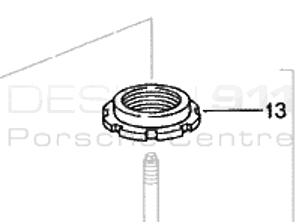 Stoßdämpfer Hohlscheibe. Porsche 993RS
