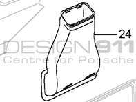 Rear Spoiler Air Intake Duct Porsche 996 Turbo / GT2 - 99611014171