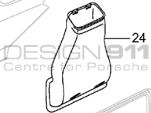 Rear Spoiler Air Intake Duct Porsche 996 Turbo / GT2 - 99611014171