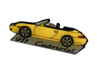Pin Insignia 'Porsche 911 Cabriolet' Amarillo