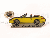 Anstecknadel 'Porsche 911 Cabriolet' Gelb