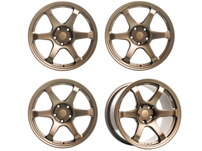 Titan 7 Forged T-D6E 6 辐合金轮毂组 19 英寸 Techna 青铜色。保时捷 981 Cayman GT4 / 718 Cayman GT4 - TD6E1990048513071TB, TD6E1911052513071TB