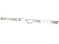 Dashboard cover set aluminium. Porsche 911 1966-68 RHD Cars - 90255247620, 90255247621, 90255247421, 90255247220, 90555245921, 90255247220