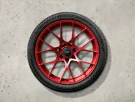 20"/21" 911 GT3 RS Gesmede aluminium Pyrored wielset zonder banden. Origineel Porsche - 992044681CK