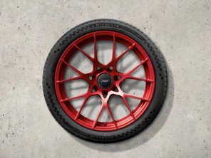 20"/21" 911 GT3 RS Jeu de roues Pyrored en alliage d'aluminium forgé sans pneus. Porsche d'origine - 992044681CK