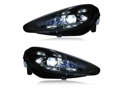 Upgrade fari a LED - Stile 9YA.2 PDLS+ (2019) - per Porsche 958.2 Cayenne con guida a sinistra (LHD) con xeno e PDLS 2015-2018 - 95863117730, 95863117731, 958941753C, 958941753G, 958941753H, 95863117830, 95863117831, 958941754C, 958941754G, 958941754H, 95863128131, 958941753A, 958941753E, 958941753K, 95863128231, 958941754A, 958941754E, 958941754K - 7P59582019/20AL-LHD