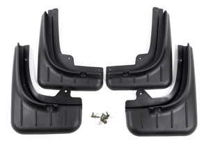 Mud flap kit front and rear. Porsche 958 Cayenne